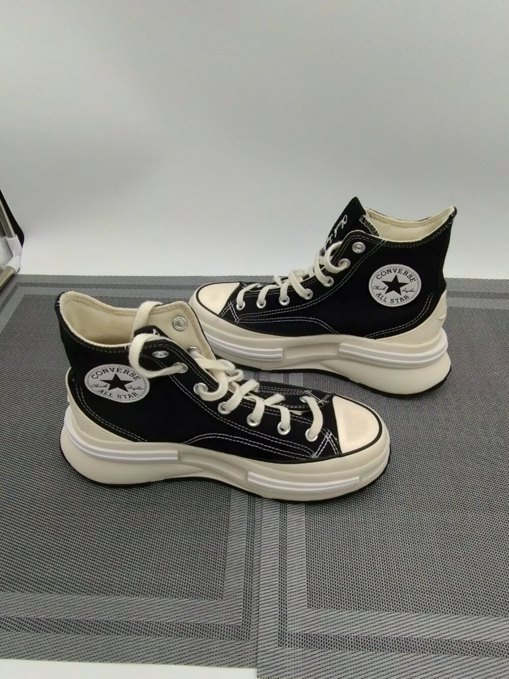 Converse Run Star Legacy CX Hi Top Platform Sneakers Black Unisex M7/W8.5